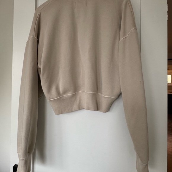 Wilfred Free Cream Ribbed Collar Sweater - Picture 3 of 4